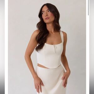 Park & Fifth Conrad *top only* ivory bodice XL bridal